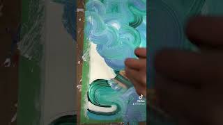 Abstract swirl art🫧 #original #satisfying #swirls #abstract #trending #painting #relaxing #acrylic