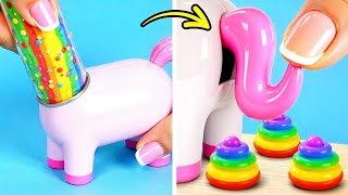 Testando os brinquedos virais do TikTok! 😻💫 ASMR com Rainbow Friends & Truques de Unicórnio 🌈🦄