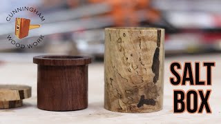 Turned Salt Box - Woodturning on Lathe