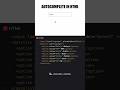 HTML Autocomplete Input Using Datalist