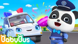 Police Car and Policeman 🚔 | Cars for Kids | Nursery Rhymes | Kids Cartoon | BabyBus