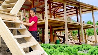 18 Year old girl’s 100 HOUR process of creating stairs, flooring, and roofing tiles for her house