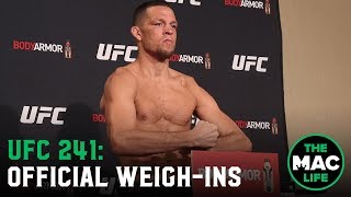 UFC 241 Official Weigh-Ins: Main Card