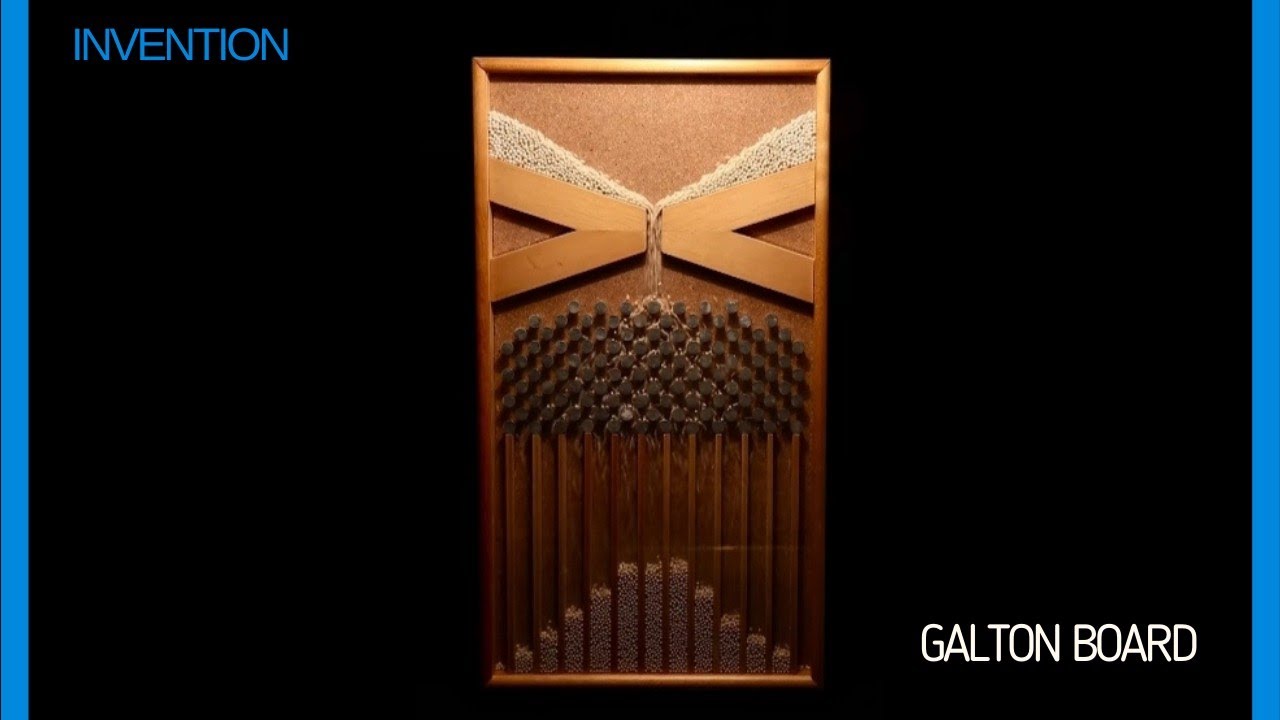 A device invented to demonstrate the Normal Distribution