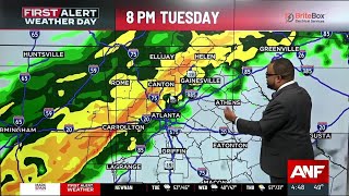 First Alert Weather Day: Few showers this morning, heavy rain tonight