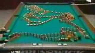 Domino Fall on Pool Tables