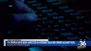 474 people have been arrested in internet related crimes against kids
