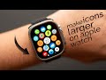 How to Make Icon Larger on Apple Watch (tutorial)