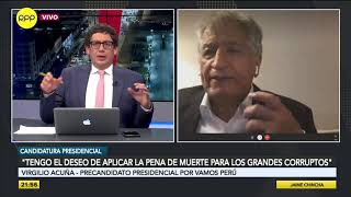 Virgilio Acuña: “estoy comprometido en luchar por la libertad de Antauro, soy su amigo”