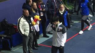 羽生結弦 GPS ヘルシンキ大会 2018.11.2 公式練習登場