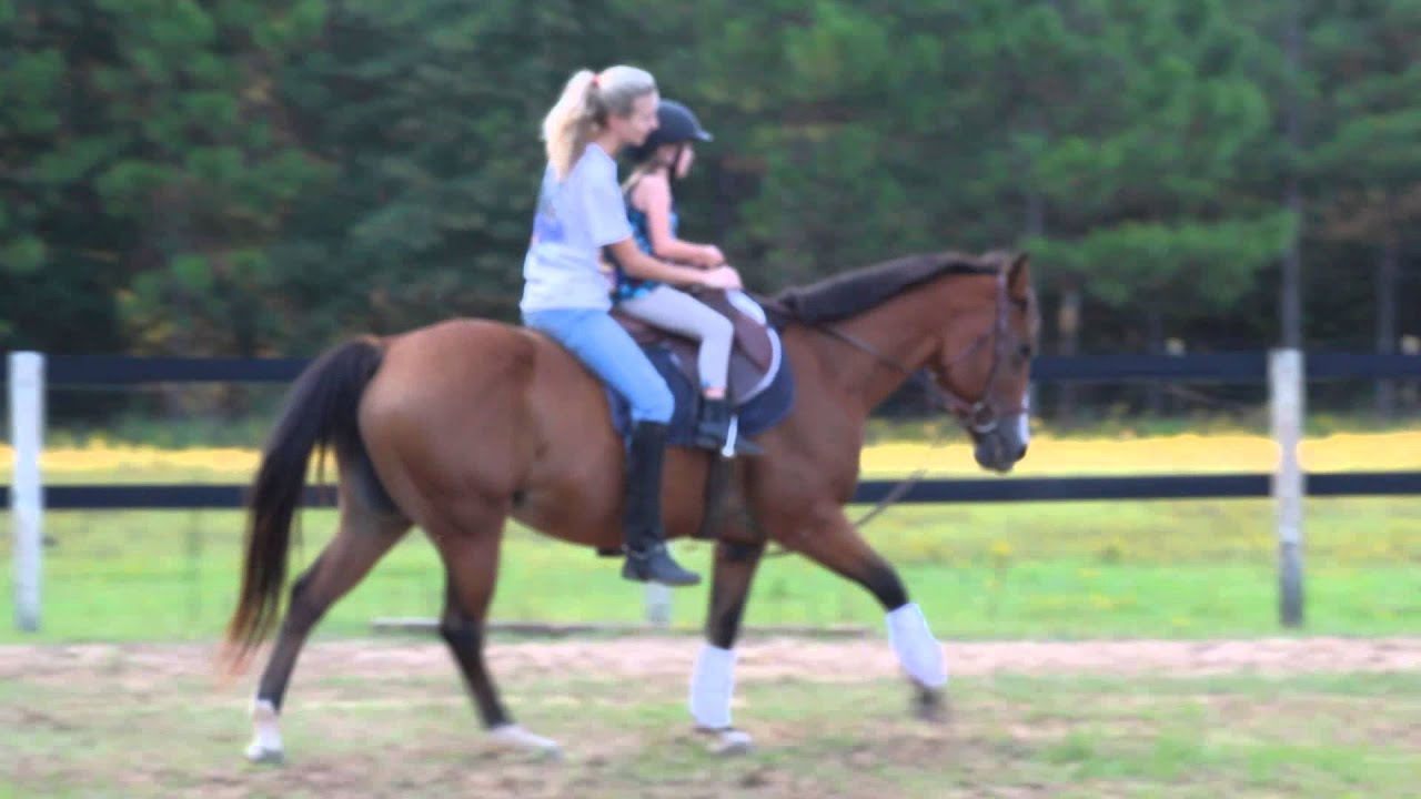 Hanna Riding Double Max Sitting On Horse Youtube