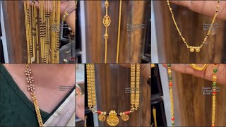 Gold mangalsutra latest designs 2024 | light weight gold mangalya chain#mangalsutra #goldmangalsutra