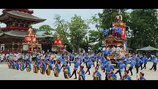 成田祇園祭 土屋区 本堂入り 踊り 土屋囃子連