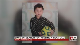 Search for missing NC boy enters third day