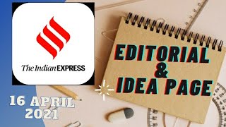 16th April 2021 | Gargi Classes Indian Express Editorial Analysis/Discussion