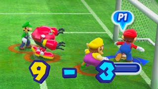 Mario & Sonic at the Rio 2016 Olympic Games Football 2 player Mario vs Sonic and Shadow | Vmgaming