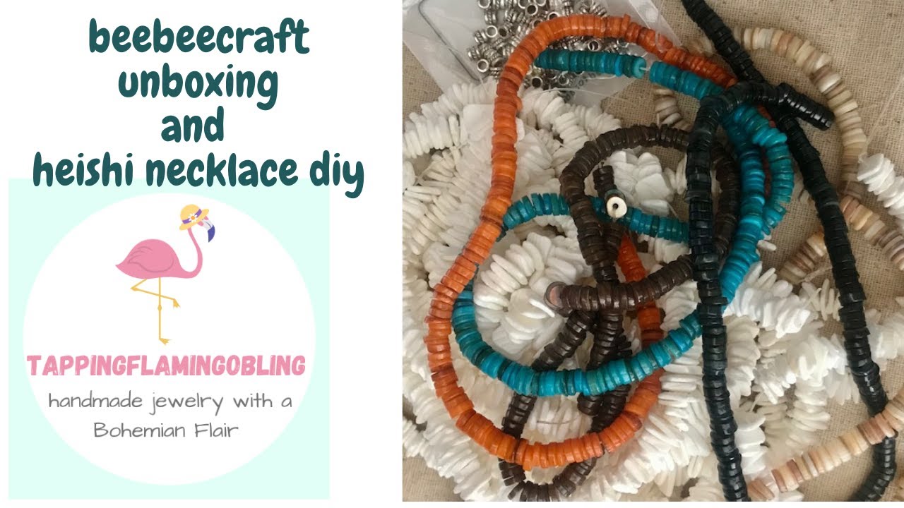 Beebeecraft Unboxing And Heishi Bead Necklace Diy Youtube