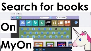 MyOn Tutorial: Using the Search functions