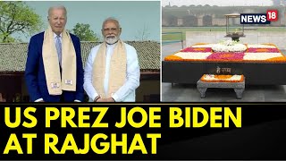 G20 Summit India 2023 | US President Joe Biden arrives at Rajghat, Delhi | Modi Biden News | News18