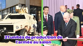 production de l'armée au salon de la production algérienne