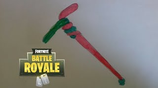 tuto comment dessiner la pioche baudruche de fortnite - dessin kawaii fortnite pioche