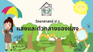 วิทยาศาสตร์ ป.4 เรื่อง แสงและตัวกลางของแสง ครูวรรณิษา ธาระมัตร รร.กฤษณา สพป.สพ.1