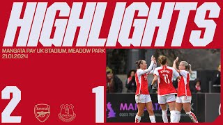 HIGHLIGHTS | Arsenal vs Everton (2-1) | WSL | Foord & Mead give us all three points!
