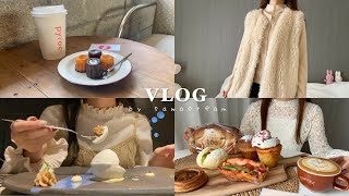 vlog〰︎甘い物づくしな日常🍰￤大阪カフェ巡り.冬服SHEIN購入品👚.iPhone14pro📱.スタバ新作.スイーツコース￤一人暮らし社会人女子