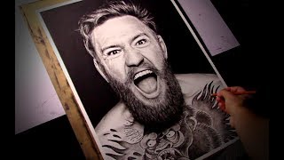 REALISTIC DRAWING - Conor McGregor - Time Lapse