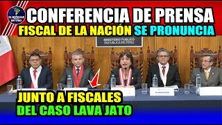 🚨ULTIMO MINUTO!! PRONUNCIAMIENTOS DE LOS FISCALES EN CONFERENCIA DE PRENSA