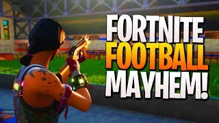 mayhem on the fortnite football field fortnite new map update ps4 fortnite gameplay - fortnite football field