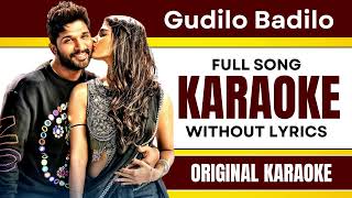 Gudilo Badilo - Karaoke Full Song | Without Lyrics