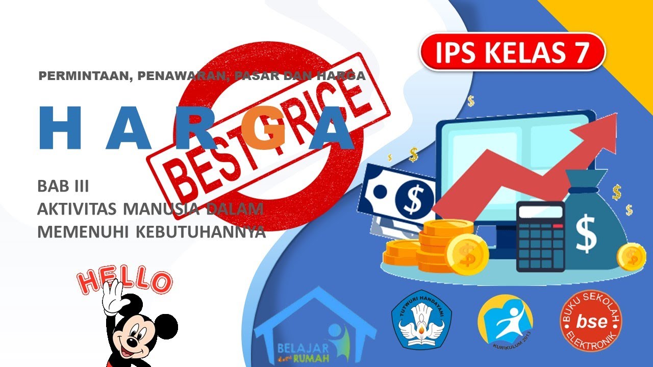 🔴 H A R G A [PERMINTAAN, PENAWARAN, PASAR DAN HARGA] - IPS KELAS 7 💯 ...