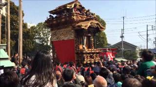 2015年　半田市乙川まつり八幡社浅井山坂上げ動画