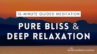15 Minute Guided Meditation for Deep Relaxation (Good for Sleep!) | davidji