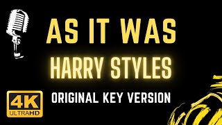 As It Was - Harry Styles ( Karaoke Songs With Lyrics in Original Key Karaoke Version )