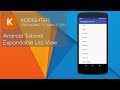 Android Studio Tutorial - Expandable List View