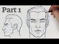 How to Draw a Face from any Angle | Part 1 - Front & Side View