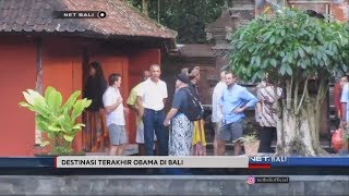 NET. BALI - 2 LOKASI WISATA YANG OBAMA KUNJUNGI SEBELUM KE JOGJAKARTA