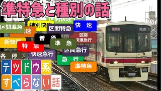 【鉄道系すべらない話】準特急と種別の話