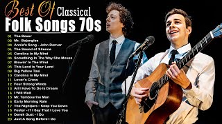 Classic Folk Songs - The Best Of Classic Folk Songs 70's - Simon & Garfunkel, John Denver, Bob Dylan