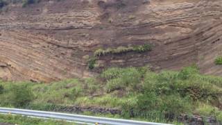 2016'8.17 伊豆大島 地層大切断面