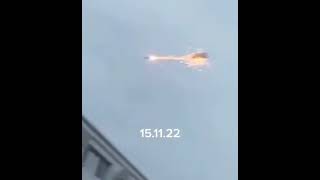 Targeting of the Russian cruise missile by the iris-t air defense of the Ukrainian army in Kiev!!!!!