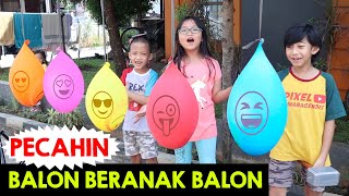 Pixel Main Pecah Balon Beranak Balon Lucu 🎈 Learn Colors Water Balloon Finger Family Song for Kids