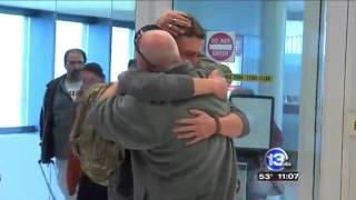 Local soldier receives warm welcome