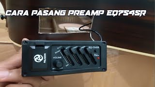 Cara pasang preamp EQ7545R menggunakan alat sederhana