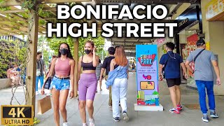 BONIFACIO HIGH STREET Sunday Walk | BGC [4K] Philippines - March 2022