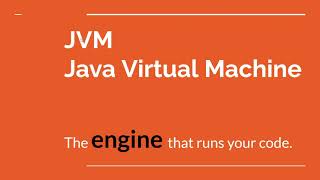 Java Virtual Machine (JVM) - The engine that runs your code