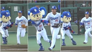 選手たちが皆何かしらのリアクションをしてくれたドアラの送り出し！ (2023/05/09)