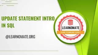 Update Command in SQL | Learnomate Technologies